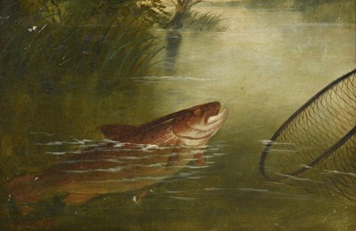 Lot 1106 - A. Roland Knight (1879-1921) Fish about to be...