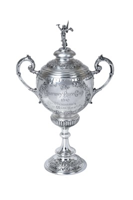 Lot 2439 - An Edward VII Silver Trophy-Cup and Cover