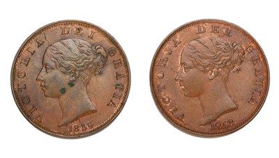 Lot 225 - 2x Victoria Halfpennies, 1858 &1859 (S.3949);...