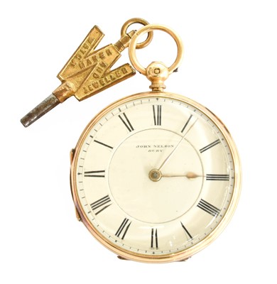 Lot 10 - An 18 Carat Gold Pocket Watch, retailed by...