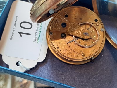 Lot 10 - An 18 Carat Gold Pocket Watch, retailed by...