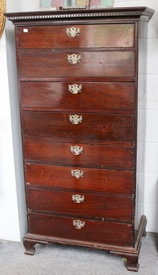 Lot 1198 - A Mahogany Eight Drawer and Pine-Lined...