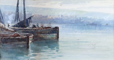 Lot 1015 - Frank Rousse (fl.1895-1917) "Whitby" Signed,...