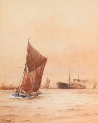 Lot 1021 - William Henry Pearson (1849-1923) "North Fleet"...