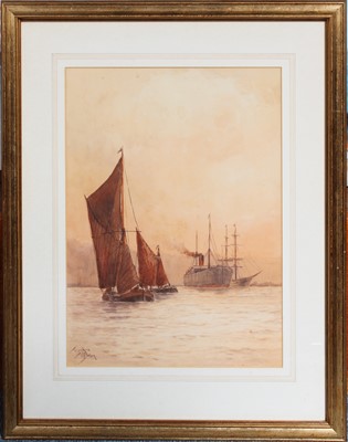 Lot 1021 - William Henry Pearson (1849-1923) "North Fleet"...