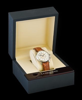 Lot 2299 - Longines: A Stainless Steel Limited Edition...