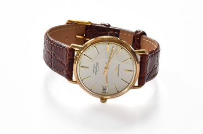 Lot 107 - A 9 carat gold Longines flagship automatic...