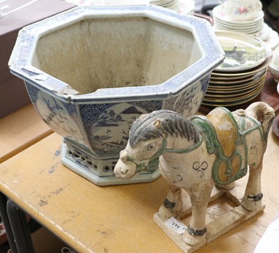 Lot 278 - An 18th Century Chinese Blue and White Planter...