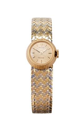 Lot 2174 - Rolex: A Lady's 18 Carat Gold Wristwatch,...