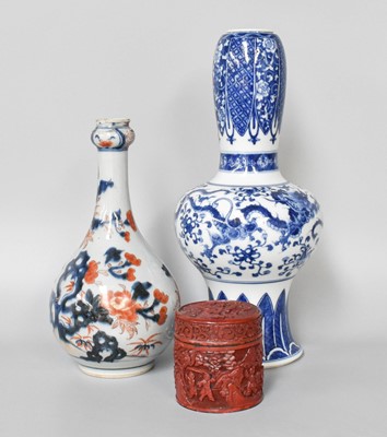 Lot 243 - A Chinese Porcelain Guglet, Qianlong, painted...