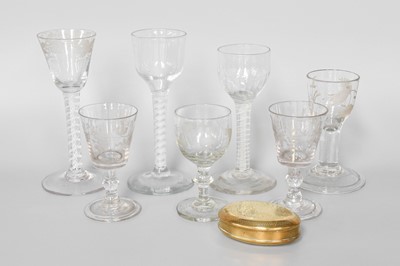 Lot 288 - Georgian Drinking Glass, including liqueurs...