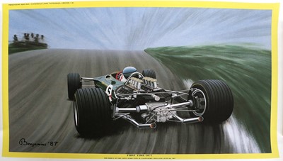 Lot 584 - A Collection of Motor Racing Posters and...
