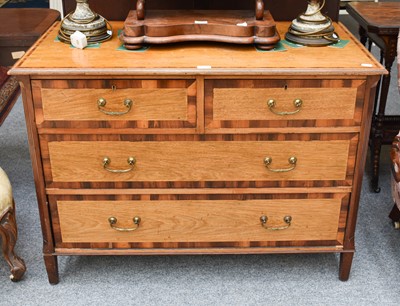 Lot 1125 - A 19th Century Rosewood Crossbanded Three...