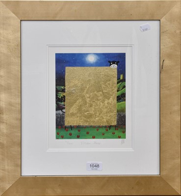 Lot 1048 - Mackenzie Thorpe (b.1956) "Golden Sheep"...