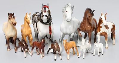 Lot 299 - Beswick Horses Including, Pinto Pony, skewbald...