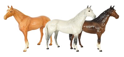 Lot 108 - Beswick Horses Comprising: Large Racehorse,...