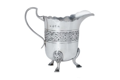 Lot 2440 - A Three-Piece Edward VII Irish Silver Tea-Service