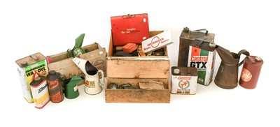 Lot 520 - Assorted Tins and Fuel Cans, including Bell...