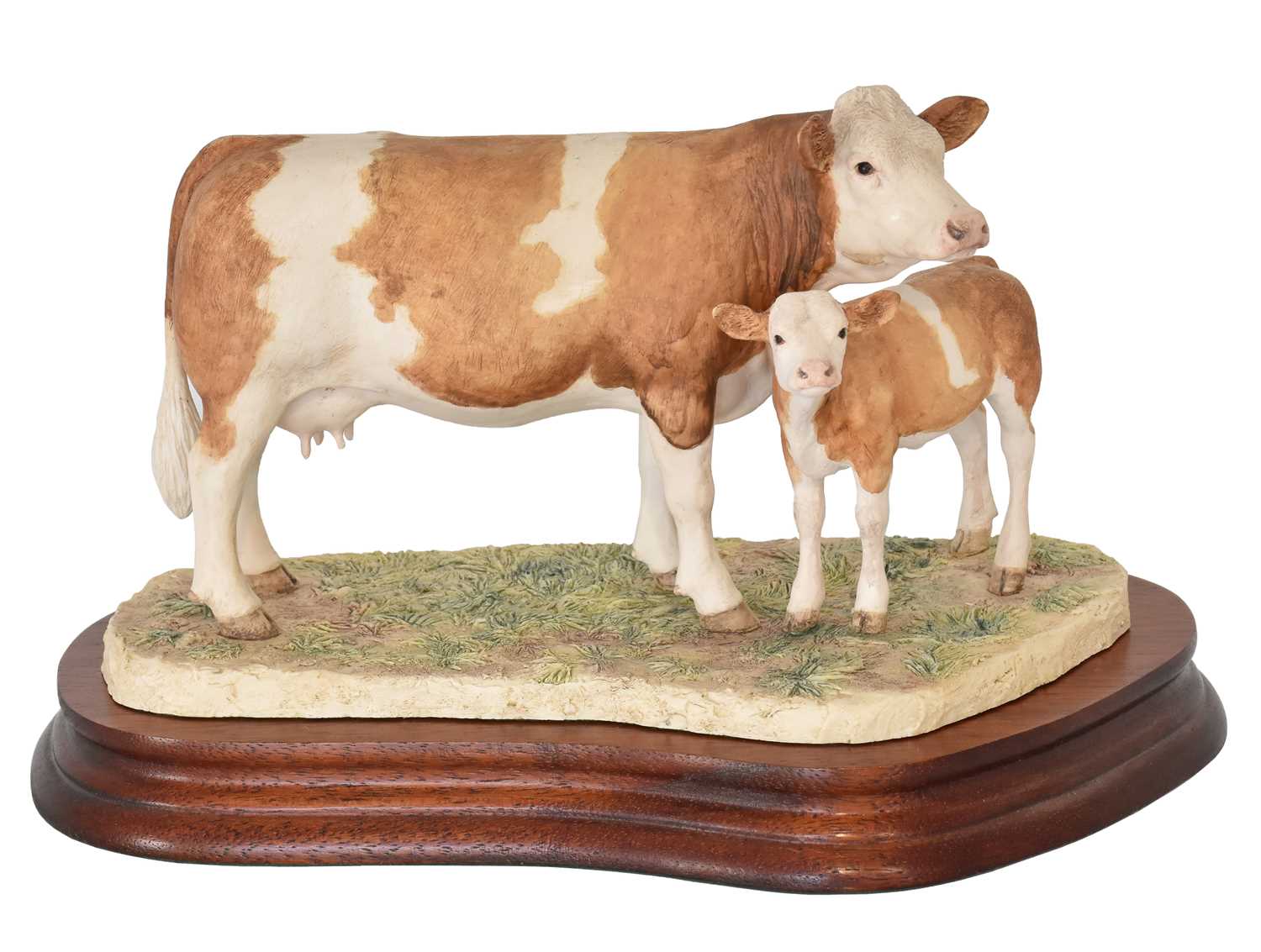 Lot 70 - Border Fine Arts 'Simmental Cow and Calf'...