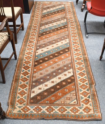 Lot 1282 - Anatolian Runner of Gendje design The field of...