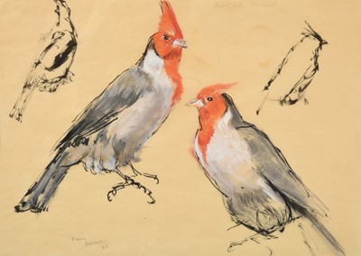 Lot 131 - Frank Dobson RA (1886-1963) "Red Crested...