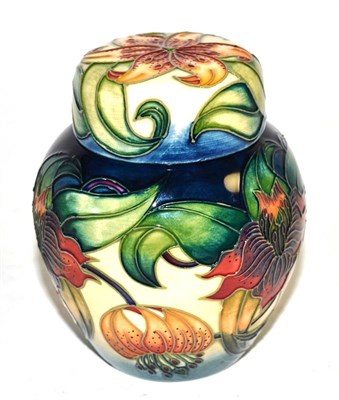 Lot 207 - A modern Moorcroft Anna Lily ginger jar and cover (boxed)