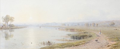 Lot 1044 - George Arthur Fripp RWS (1813-1896) The Thames...