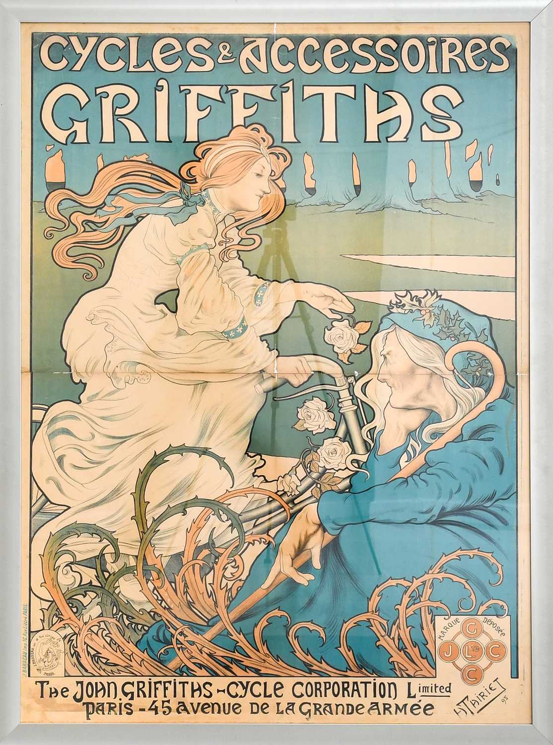 Lot 614 - H Tairiet: A French Art Nouveau Advertising...