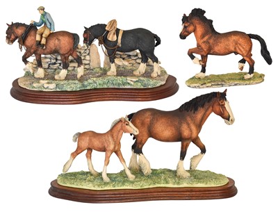 Lot 30 - Border Fine Arts Horse Models Comprising:...