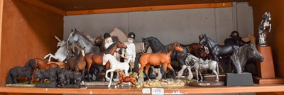 Lot 270 - Horse Models and Figure Groups, by Various...