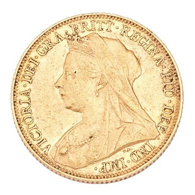 Lot 116 - Victoria, Sovereign 1900M, Melbourne mint, obv....