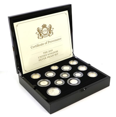 Lot 298 - The United Kingdom Silver Proof Coin Set 2019,...