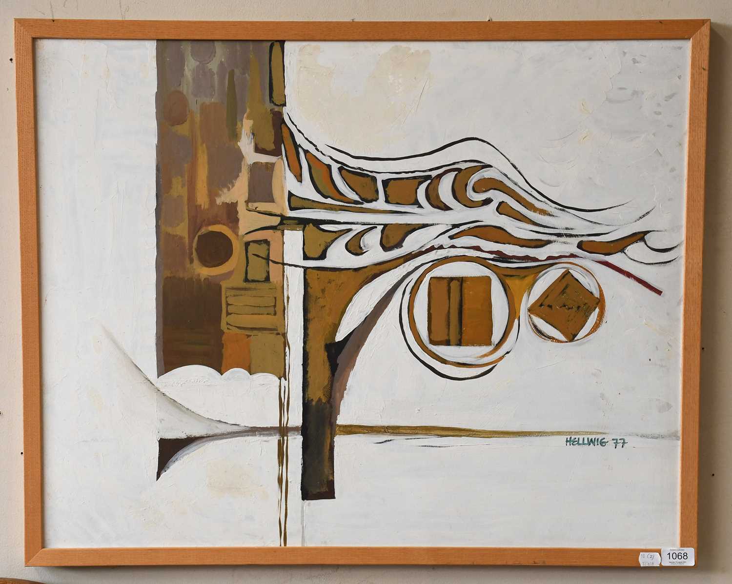 Lot 1068 - Marianne Hellwig (b.1930) Abstract Signed and...