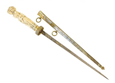 Lot 147 - An Early 19th Century Naval Officer's Dirk,...