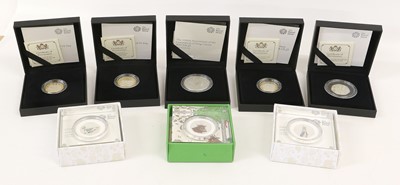 Lot 325 - Collection of Royal Mint Silver Proof Coinage,...