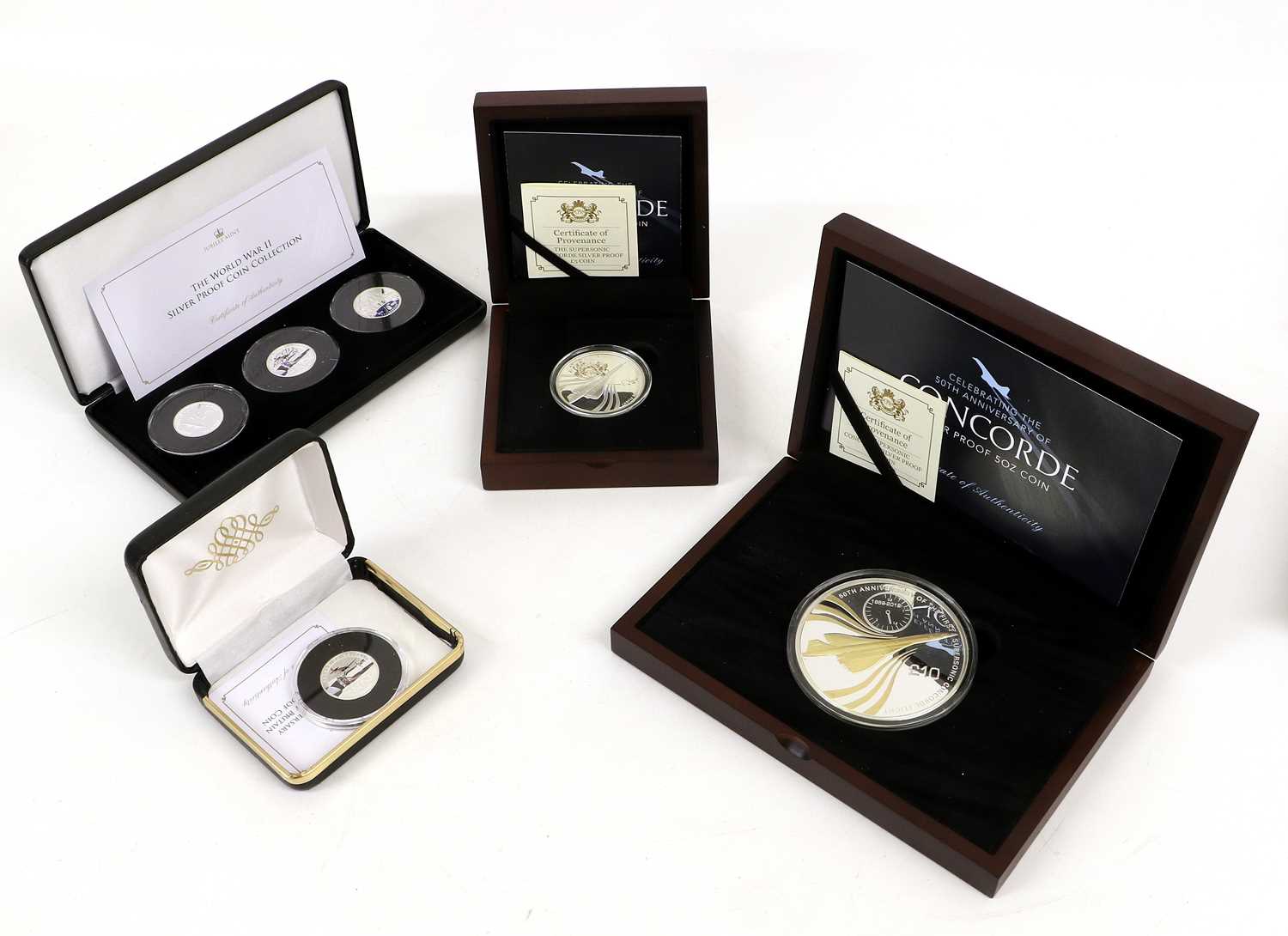 Lot 374 - Small Assortment of Silver Proof Coinage,...