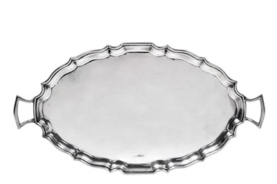 Lot 2396 - A George V Silver Tray