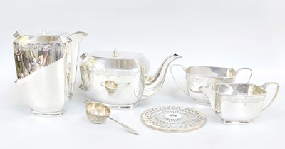 Lot 70 - A Four-Piece George V Silver Tea-Service, by...