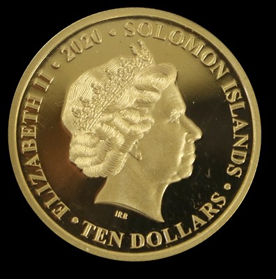 Lot 256 - Solomon Islands, Proof $10 2020, (.917 gold,...