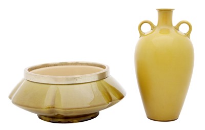 Lot 556 - A Linthorpe Pottery Twin-Handled Vase, shape...