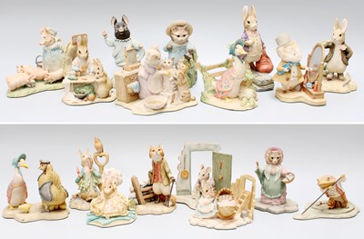 Lot 317 - Border Fine Arts Beatrix Potter Figures,...