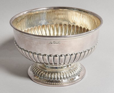 Lot 121 - An Edward VII Silver Rose-Bowl, by Mappin and...