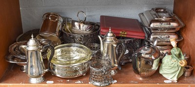 Lot 341 - A Collection of Assorted Silver Plate,...