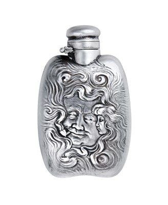 Lot 2367 - An American Silver Flask