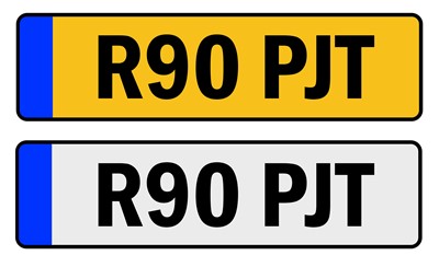 Lot 662 - Cherished Registration Number R90 PJT, with...