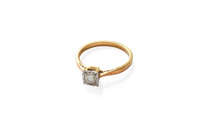 Lot 76 - A Diamond Solitaire Ring, stamped '18CT' and...