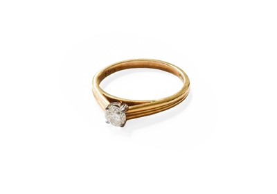 Lot 86 - A 9 Carat Gold Diamond Solitaire Ring, the...