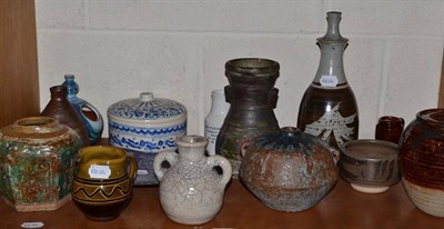 Lot 229 - Wenford pottery jug, studio pottery and decorative ceramics