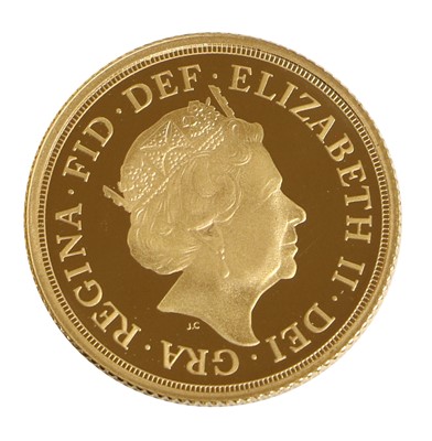 Lot 156 - Elizabeth II, Proof Sovereign 2015, obv. Clark...