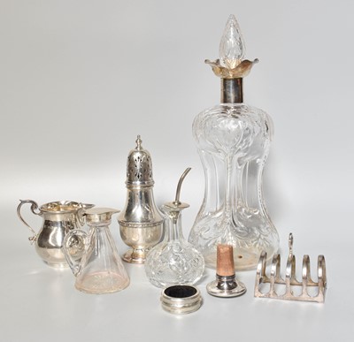 Lot 181 - A Collection of Assorted Silver, including a...